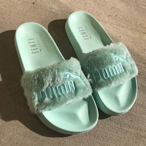 Fenty Puma Turquoise Slides
